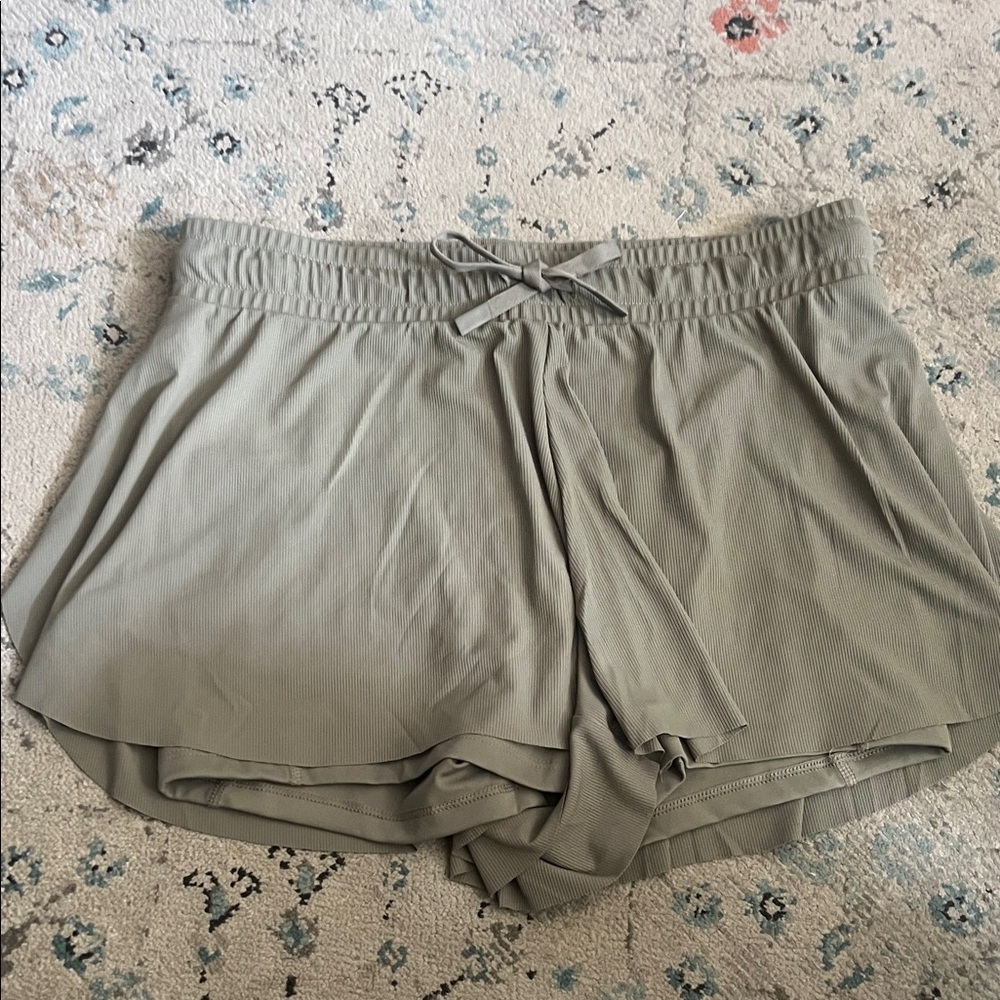 Women’s Relaxed Drawstring Shorts - taupe colored